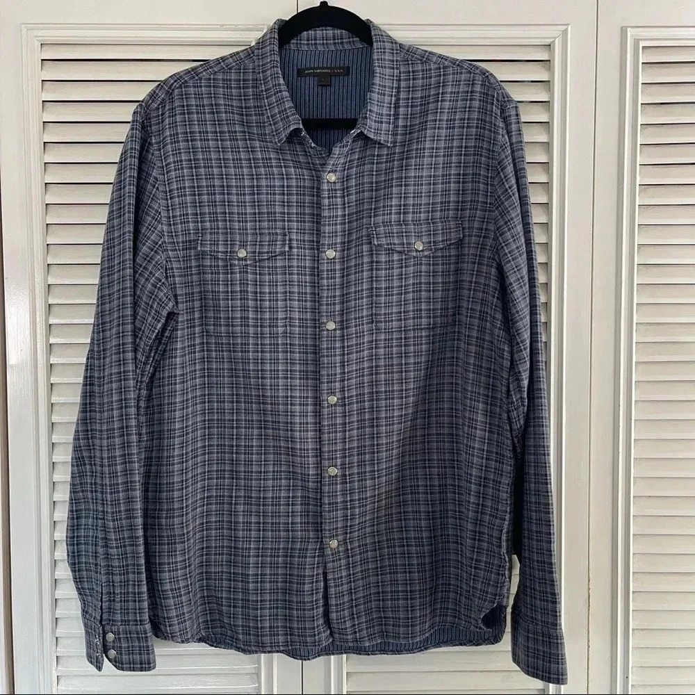 John Varvatos Star USA Dale Long Sleeve Western Sport shirt men’s size Large